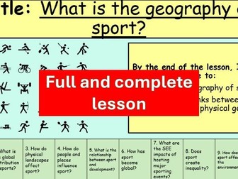 How do physical landscapes affect sport? (Lesson 3)