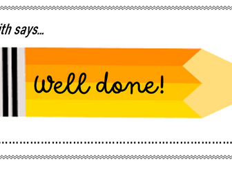 Well done Certificates- personalised