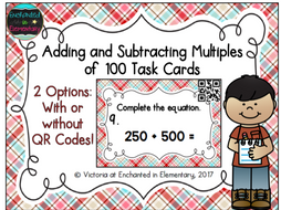 Adding and Subtracting Multiples of 100 Task Cards