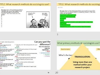 A - Level Sociology: Research Methods