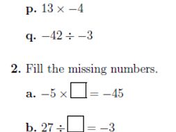 Multiplying and dividing integers worksheets (with answers) | Teaching
