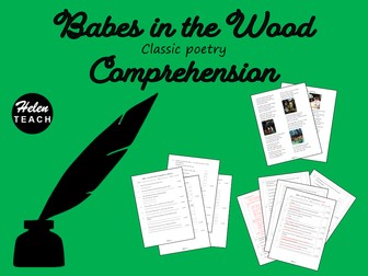Classic Poetry Comprehension Babes in the Wood