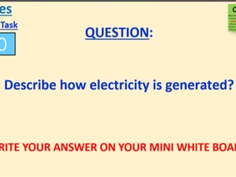 Renewable & Non-Renewable Energy Lesson 1&2