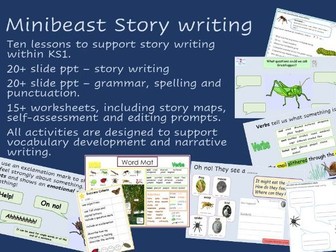 Minibeast - story writing