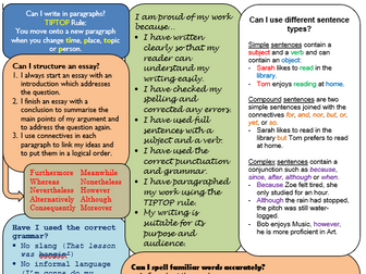 Writing Mat: Literacy