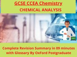 GCSE CCEA Chemistry Chemical Analysis Complete Revision Summary ...
