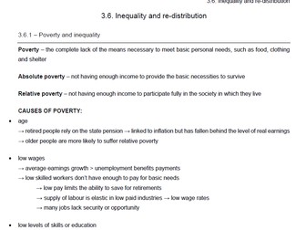 Edexcel Economics B - Theme 3.6. notes