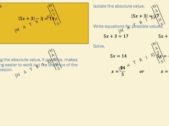Unit 1 Lesson 4: Higher Solving Linear Equations