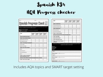 Spanish AQA GCSE Progress Checker