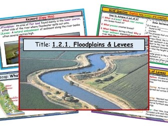 WJEC GCSE Theme 1: L6: River Landscapes: Levees & Floodplains