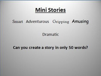 Mini Stories in 50 Words