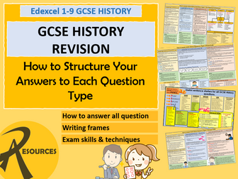 GCSE HISTORY Edexcel:  How to answer the exam questions and technique (Papers 1-3)
