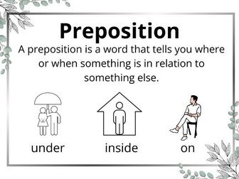 Word Class Posters (Botanical themed)