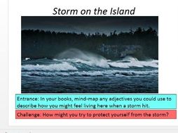 Storm On The Island Differentiated Lesson Teaching Resources