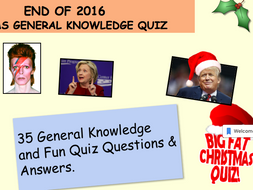 Christmas Quiz 2016