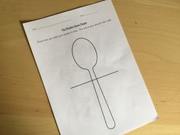 planning sheet puppet spoon wooden resource