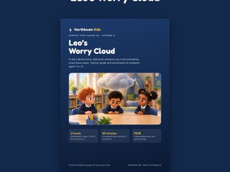 Leo's Worry Cloud: KS2 PSHE Worry and Anxiety Lesson