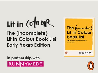 The (incomplete) Lit in Colour book list 2023 Edition: Early Years