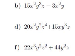 Factoring multivariable expressions worksheet no 2 (with solutions)