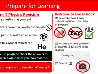 Online Lesson: Energy and Energy Transfers