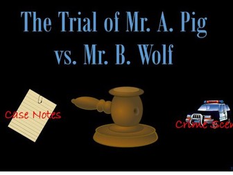 Crime Scene Investigation: The case of Mr A. Pig vs Mr. B. Wolf