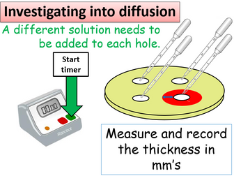 KS3 Biology lesson which investigates diffusion - PowerPoint
