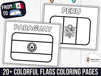 Celebrate Hispanic Heritage Month with 20+ Colorful Flags Coloring Pages