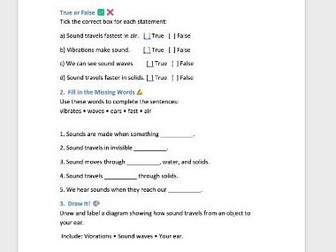 Year 4 Science - How are sounds made