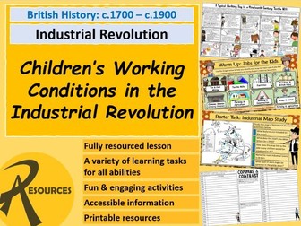 KS3 History: Industrial Revolution - Working Conditions in a Victorian Textile Mill