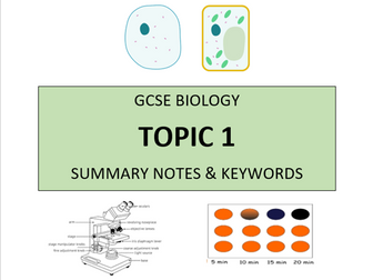 GCSE Biology Topic 1 Summary Notes