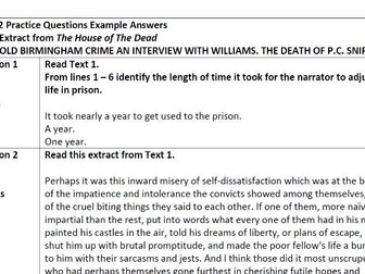 Edexcel GCSE English Language 2.0 Practice Questions and Resources Paper 2