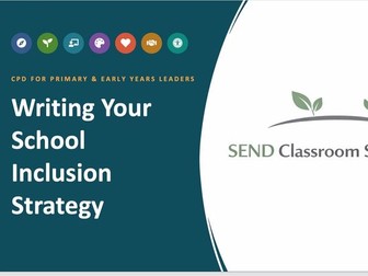 Writing Your School SEND Inclusion Strategy | Step-by-Step PDF Guide