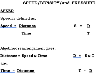 Speed, Density and Pressure GCSE (9-1)