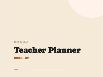 Teacher Planner 26-27