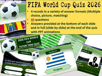 FIFA World Cup Quiz - Tutor Time