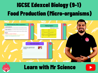 IGCSE Edexcel Biology (9-1) Food production (Micro-organisms)