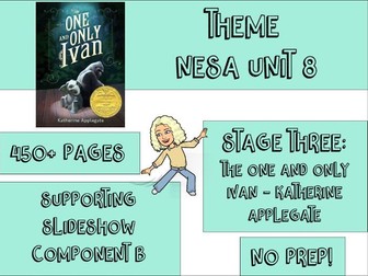 HUGE Supporting Slideshow - Stage 3 Unit 8 - Theme - The One and Only Ivan