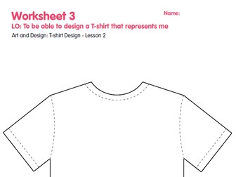 UPPER KS2- Art and Design: Designing and making  a T-shirt
