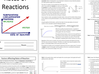 C5.6 Rate and Extent of Chemical Change - Rates of Reactions Complete Booklet