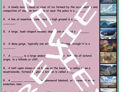 Geology and Planet Earth 3 Photo Worksheet Set