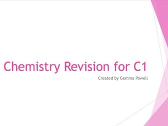 GCSE Chemistry Revision Part 1 of 3