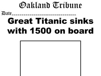 Titanic disaster introductory resources