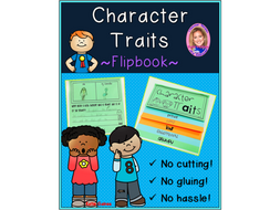 Character Traits DOUBLE-SIDED Flipbook!