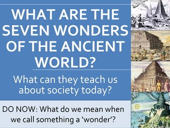 Seven Wonders of the Ancient World SOL and Lessons