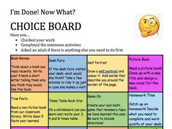 Free Choice Board