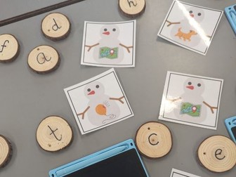 CVC snowman cards