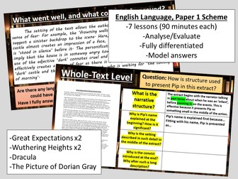 19th Century Extracts - 6 Lesson Paper 1 Scheme