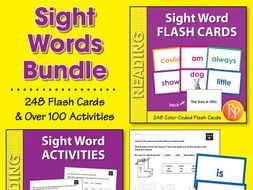 Sight Word Flash Cards & Activities {Bundle}