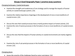 A level geography revision image
