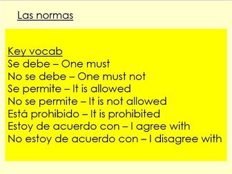 Spanish My School Topic Lesson 10
